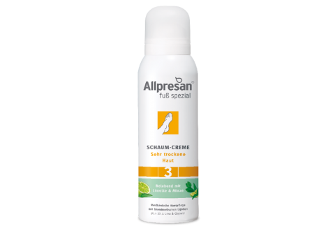 Allpresan® PediCARE (3) krémová pěna na velmi suchou pokožku s vůní limetky a máty - Letní edice